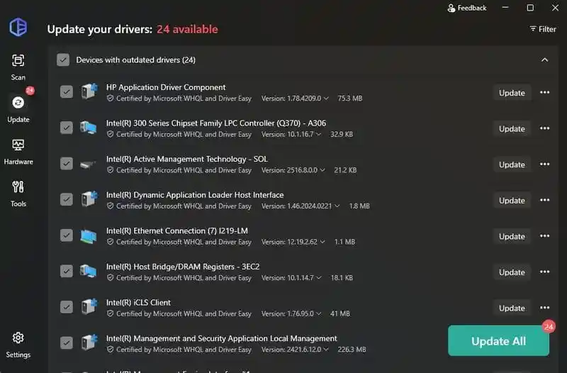 Driver Easy Pro 7.0.2.1910 Full Version 2 driver easy menu