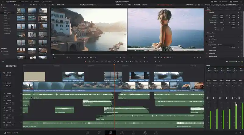 DaVinci Resolve Studio 20.0.1 Full Version 2 davinci resolve studio menu